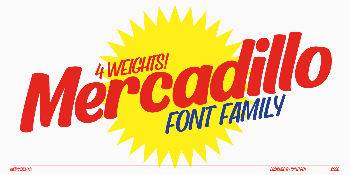 Шрифт Mercadillo